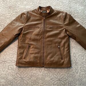 Lucky Brand Bonneville Leather Jacket NWOT